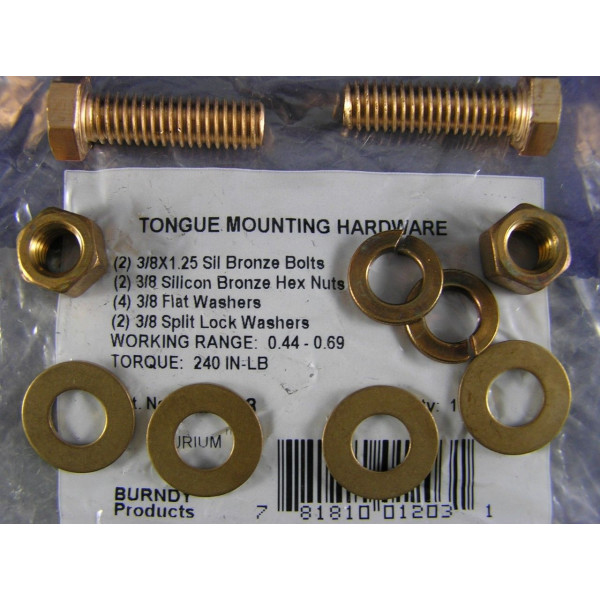 BURNDY TMH-268 Lug Tongue Mounting Kit 3/8" X 1.25",  TMH-268