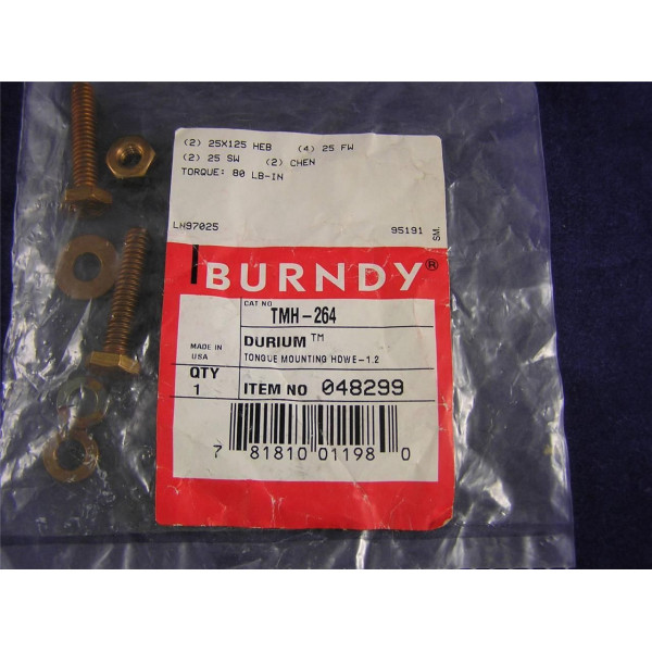 BURNDY TMH-264 Lug Tongue Mounting Kit 1/4" X 1 1/4", TMH-264